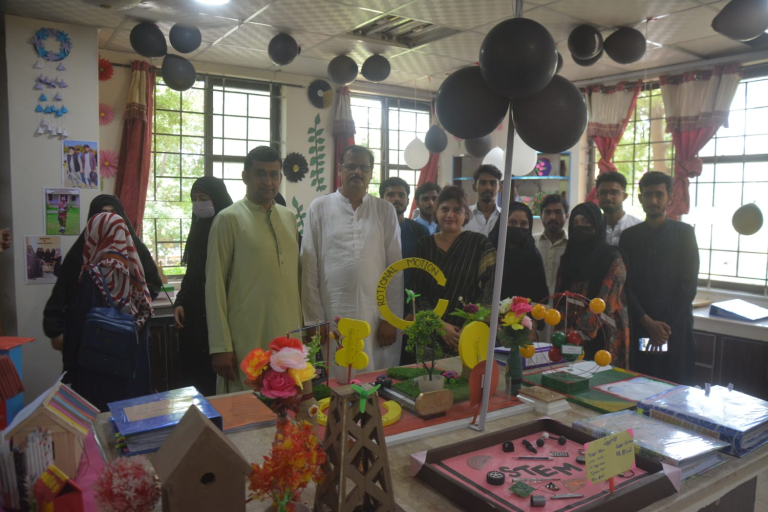 The department of science Education, in university of Okara organised a science exhibition
