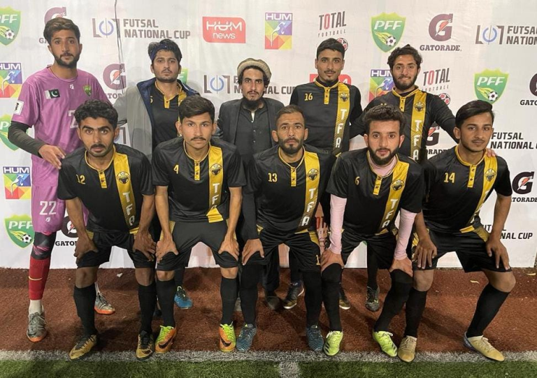 On the third day of Phase Four in the PFF Futsal National Cup (FNC), a total of 12 matches were determined within Groups E and F at the Total Football Garrison Park in Peshawar.
