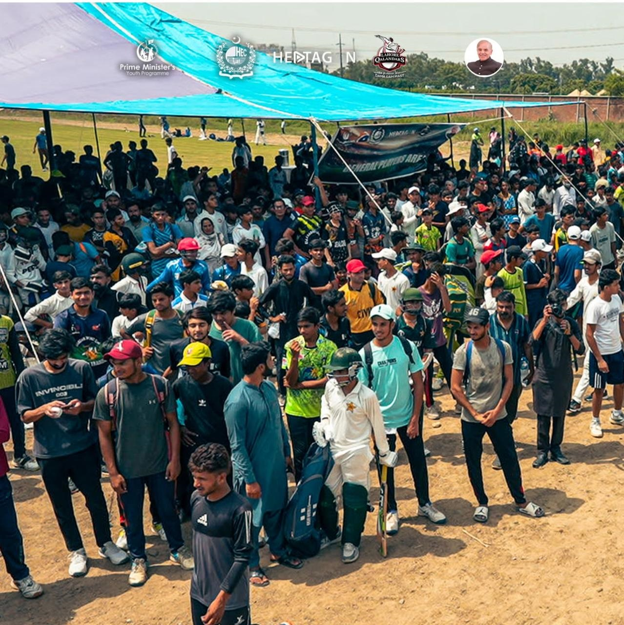 PMYP–Lahore Qalandars talent hunt cricket trials draw record turnout in Lahore