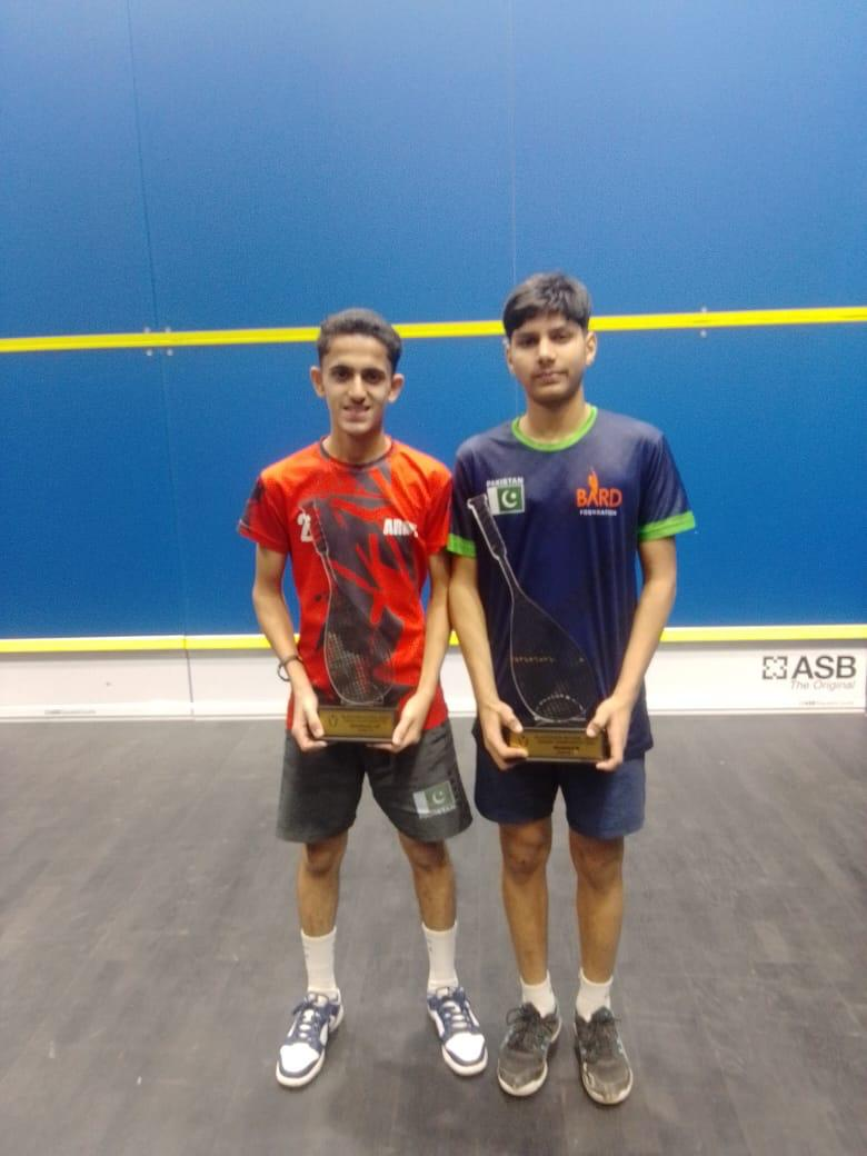 Anas Rafay, Sohail Adnan crowned champions at 4th Aitchison National Junior Open Squash Championship