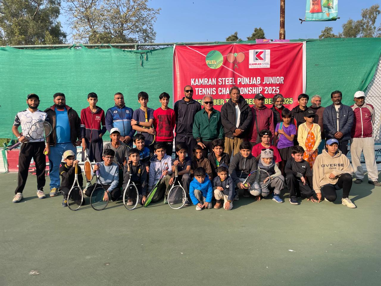 Competitive matches mark second day of Kamran Steel Punjab Junior Tennis Championship