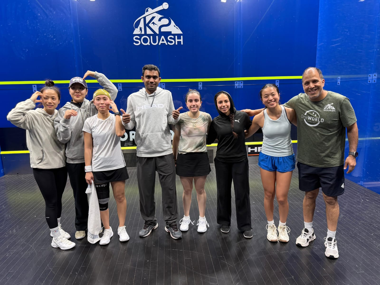 International stars dominate opening day of K2 Squash Women’s 6K event
