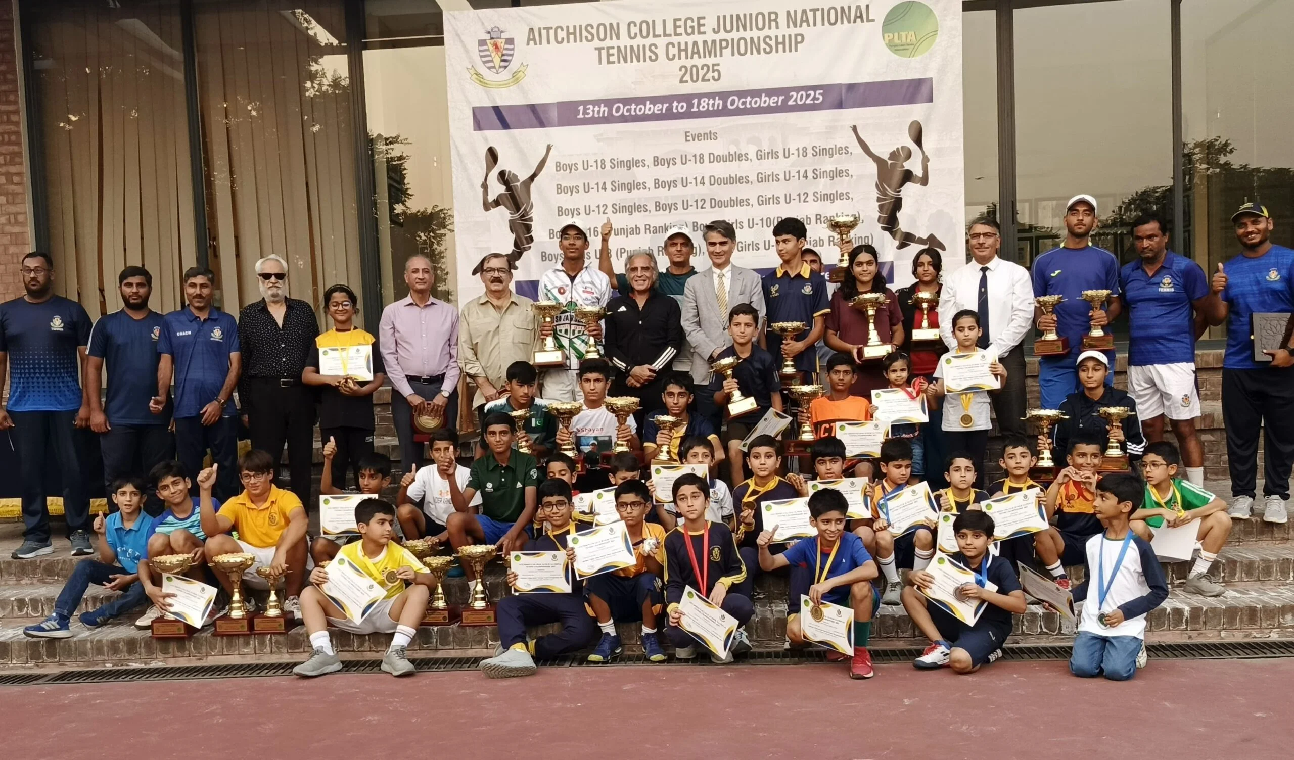 Two titles for Abubakar Talha in Aitchison College Junior National Tennis Championship*