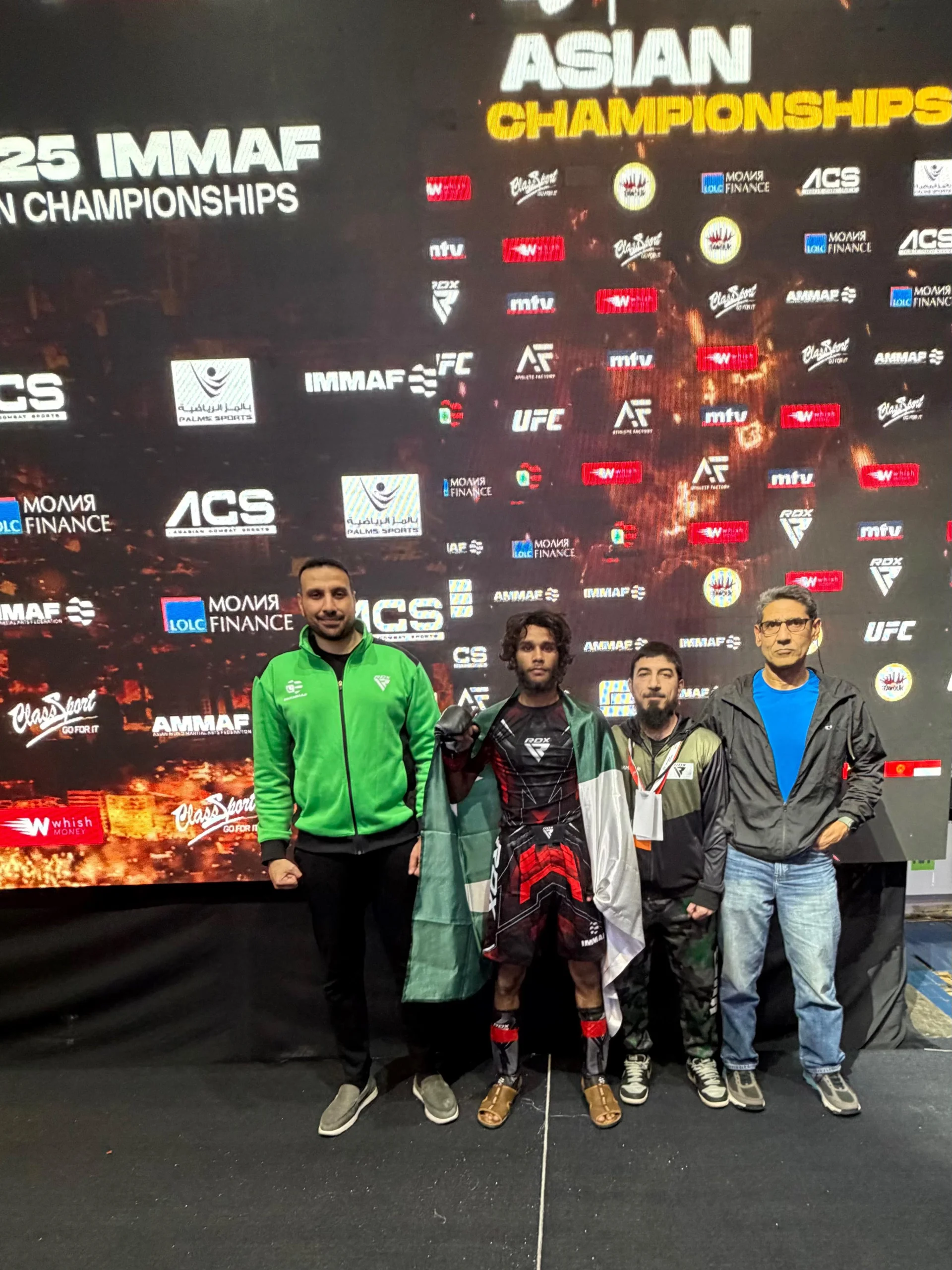 Abdul Mannan Secures TKO Victory to Reach Finals at IMMAF Asian Championship in Leb