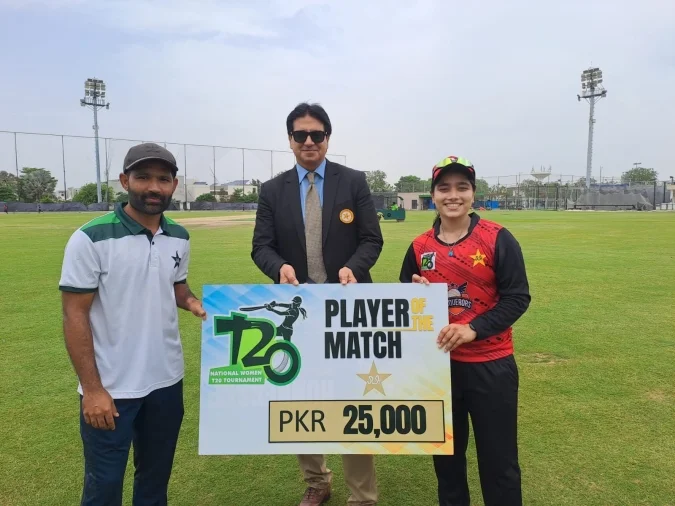 Fatima Sana leads Conquerors to record 241 in National Women's T20 Tournament